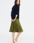 Bias Skirt, Olive