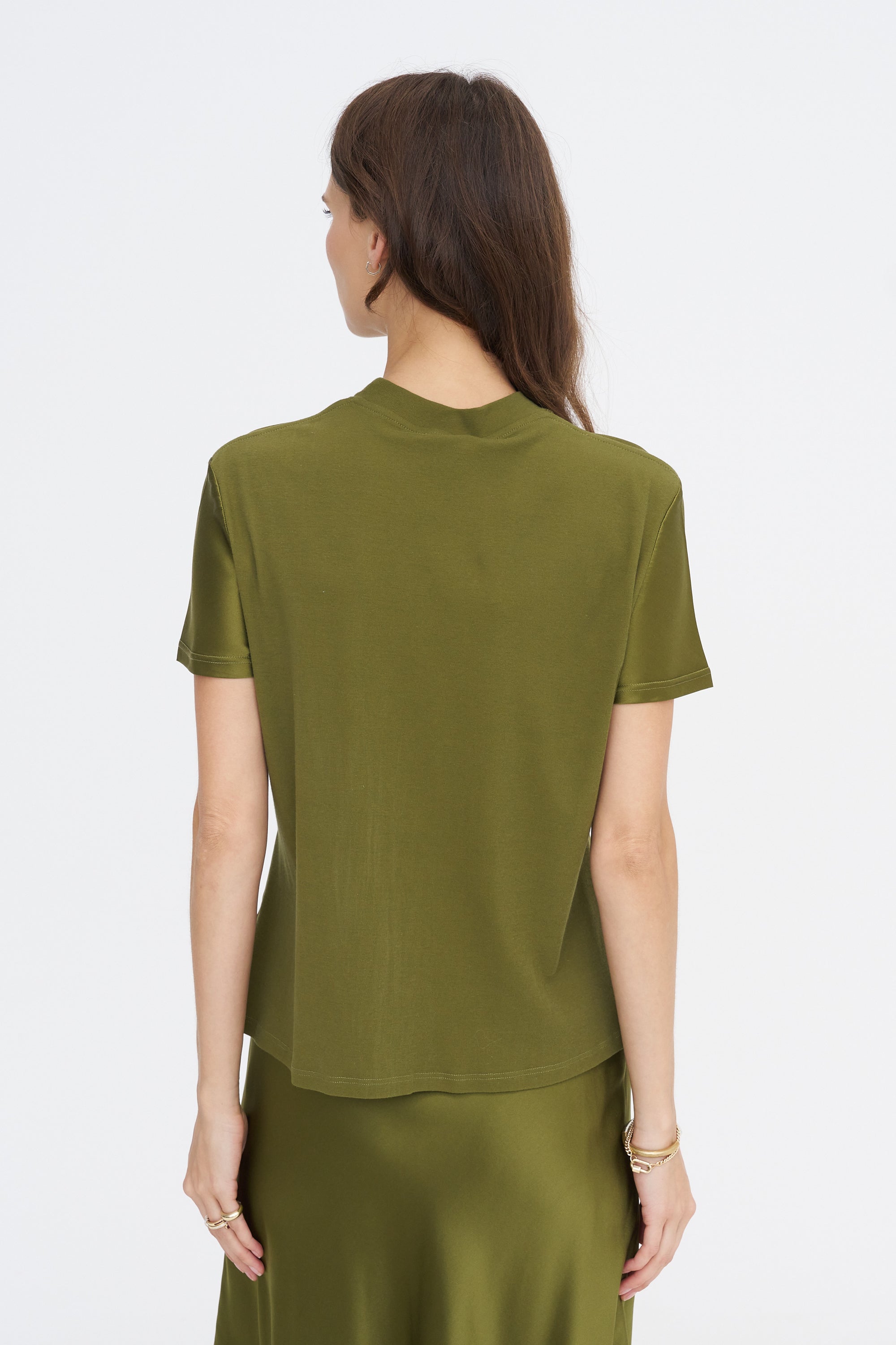 Bias Combo T-shirt, Olive