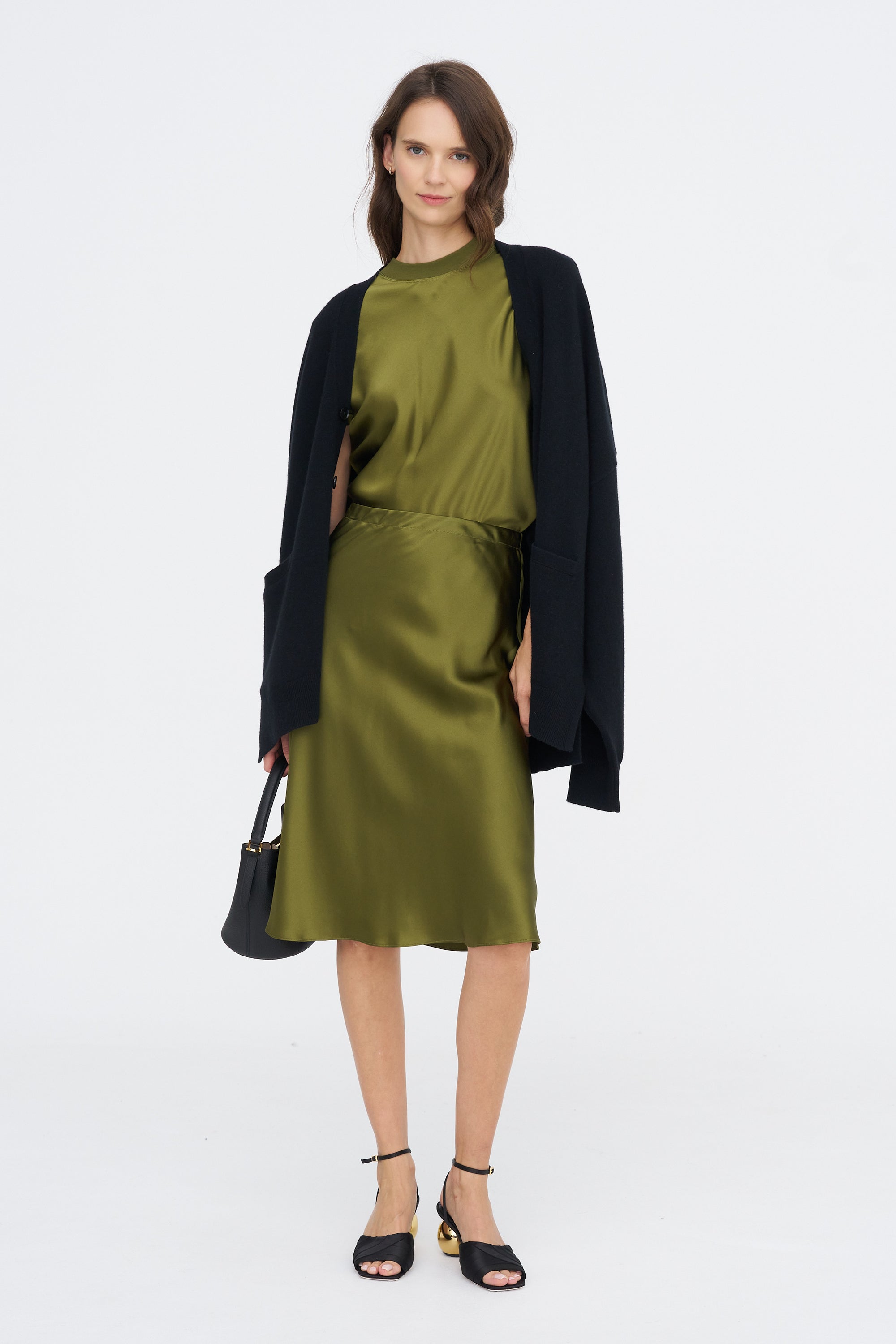 Bias Combo T-shirt, Olive