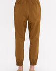 Nylon Zipper Jogger - Short, Brown