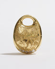 Wild Flower Pod Pendant, Yellow Gold
