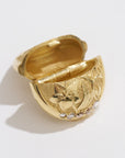 Wild Flower Pod Pendant, Yellow Gold