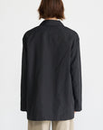 TIBI - Silk Nylon Liam Blazer, Navy