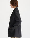 TIBI - Silk Nylon Liam Blazer, Navy