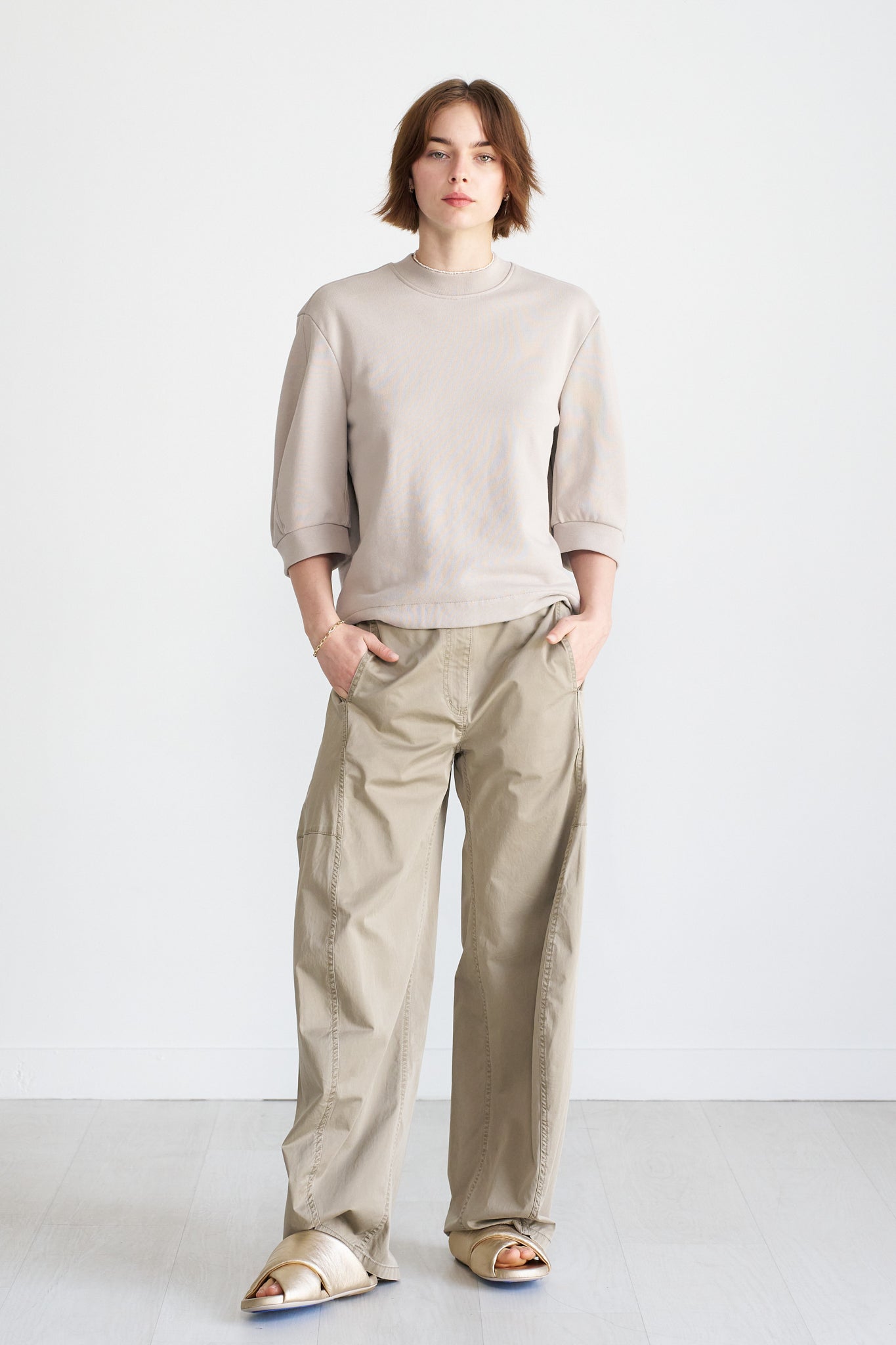 TIBI - Sid Chino Pant, Acorn