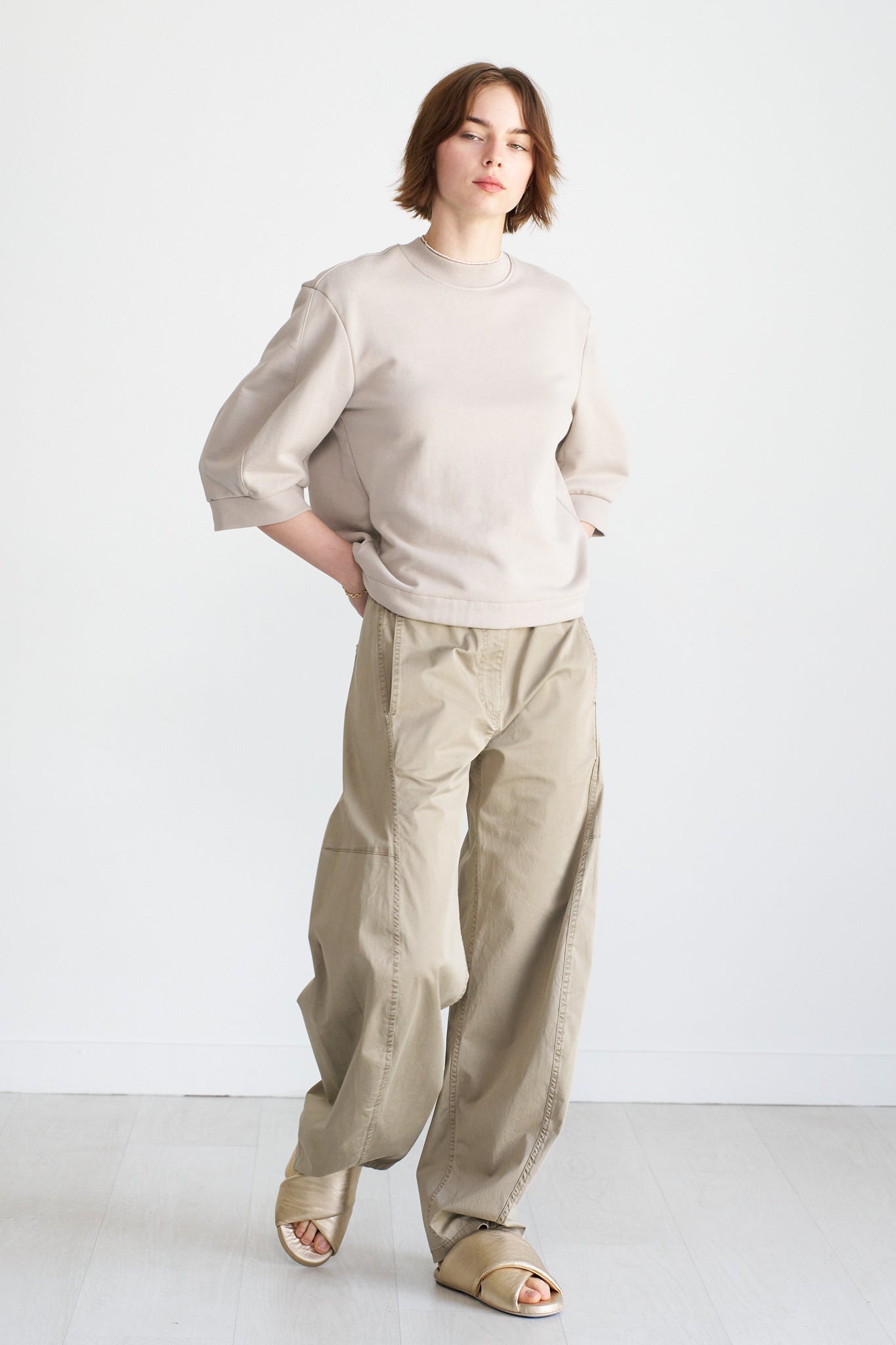 TIBI - Sid Chino Pant, Acorn