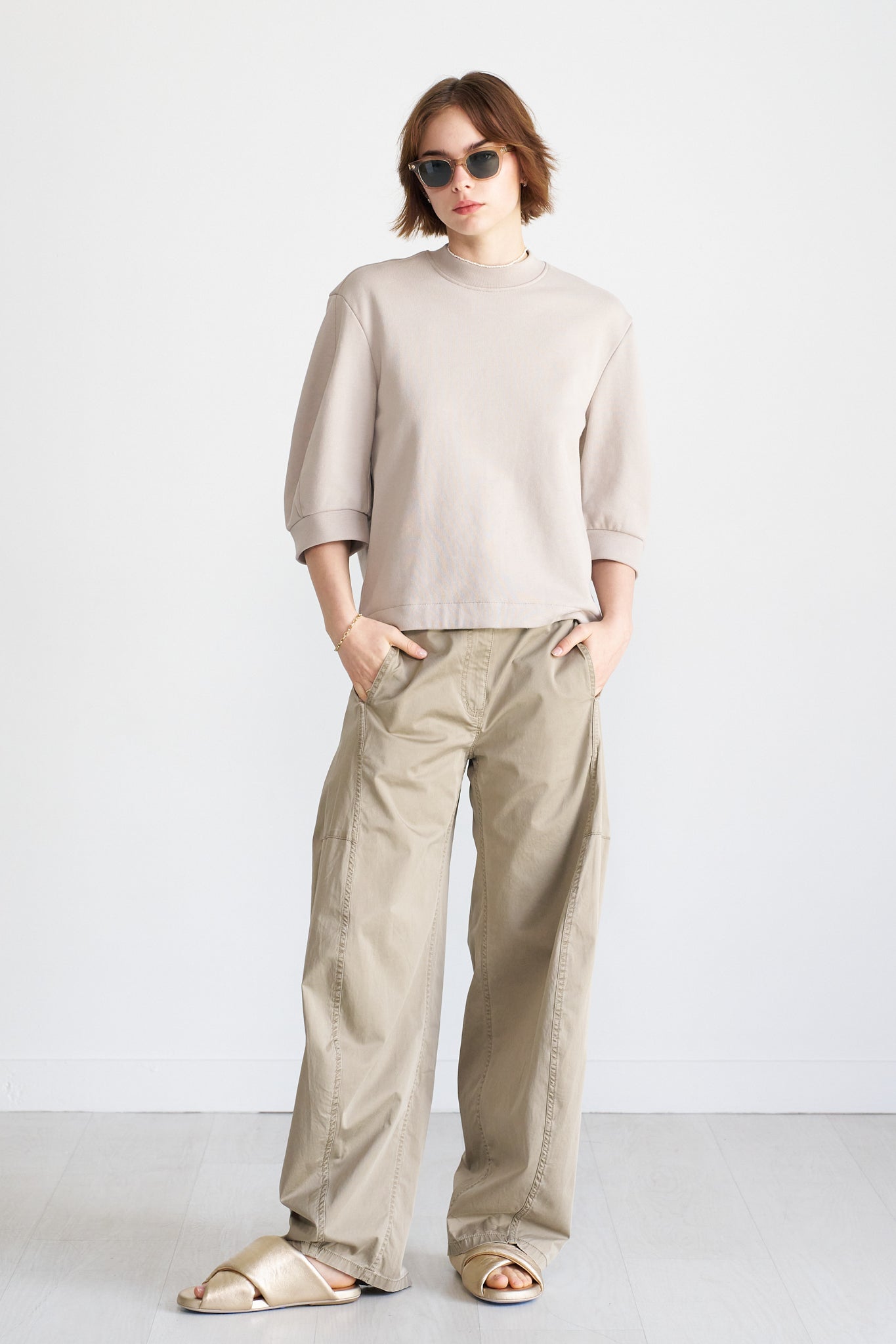 TIBI - Sid Chino Pant, Acorn