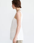 TIBI - Chino Slit Front Tunic, White