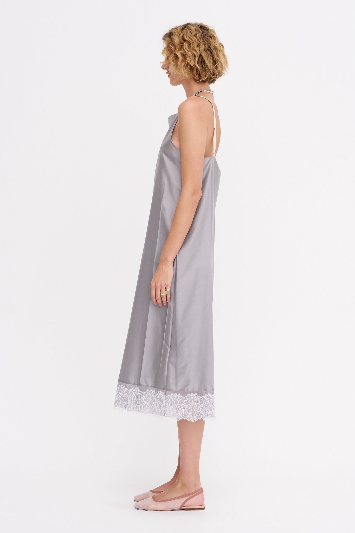 Silk Slip Charcoal Slip Dress Bias Cut Charcoal Silk Slip Skirt