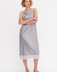 Slip Dress, Charcoal