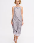 Slip Dress, Charcoal