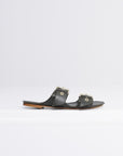 Double Buckle Slide, Olive