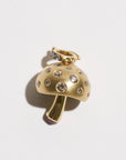 Mushroom Scattered Pendant, Yellow Gold