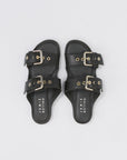 Double Buckle Slide, Olive