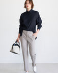 TIBI - Oliver Ankle Pant, Grey Moon