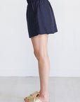 TIBI - Pull on Shorts, Navy