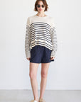 TIBI - Pull on Shorts, Navy