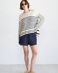 TIBI - Pull on Shorts, Navy