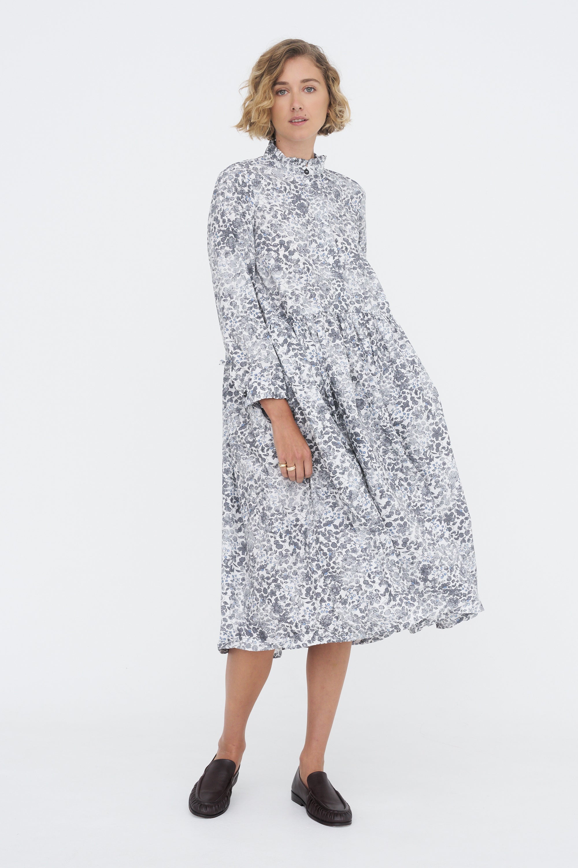 Greta Dress, Bright Flower