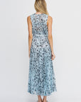 Pat Dress, Sky Blue Multi