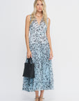 Pat Dress, Sky Blue Multi
