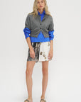 Cotton & Cashmere Top, Grey