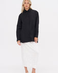 A-Line Tunic Shirt, Black