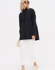 A-Line Tunic Shirt, Black