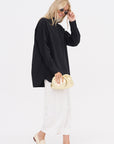 A-Line Tunic Shirt, Black