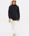 A-Line Tunic Shirt, Black