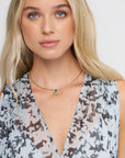 "Bana" Bead Pendant, Blue Topaz