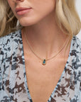 "Bana" Bead Pendant, Blue Topaz