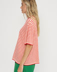 Organic Cotton Oversized T-Shirt, Stripe