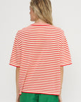 Organic Cotton Oversized T-Shirt, Stripe