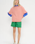 Organic Cotton Oversized T-Shirt, Stripe