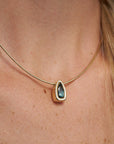 "Bana" Bead Pendant, Blue Topaz