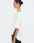 India Silk Boxy T-Shirt, Off White