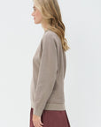 TIBI - Crispy Sweater Pullover, Dark Stone