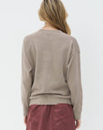 TIBI - Crispy Sweater Pullover, Dark Stone