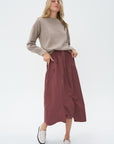 TIBI - Crispy Sweater Pullover, Dark Stone