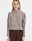 Checked Shirt, Brown