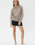 Drapey Pull-on Short, Black