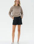 Drapey Pull-on Short, Black
