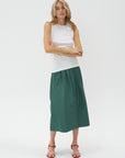 TIBI - T-Shirting Shirred Crewneck, White