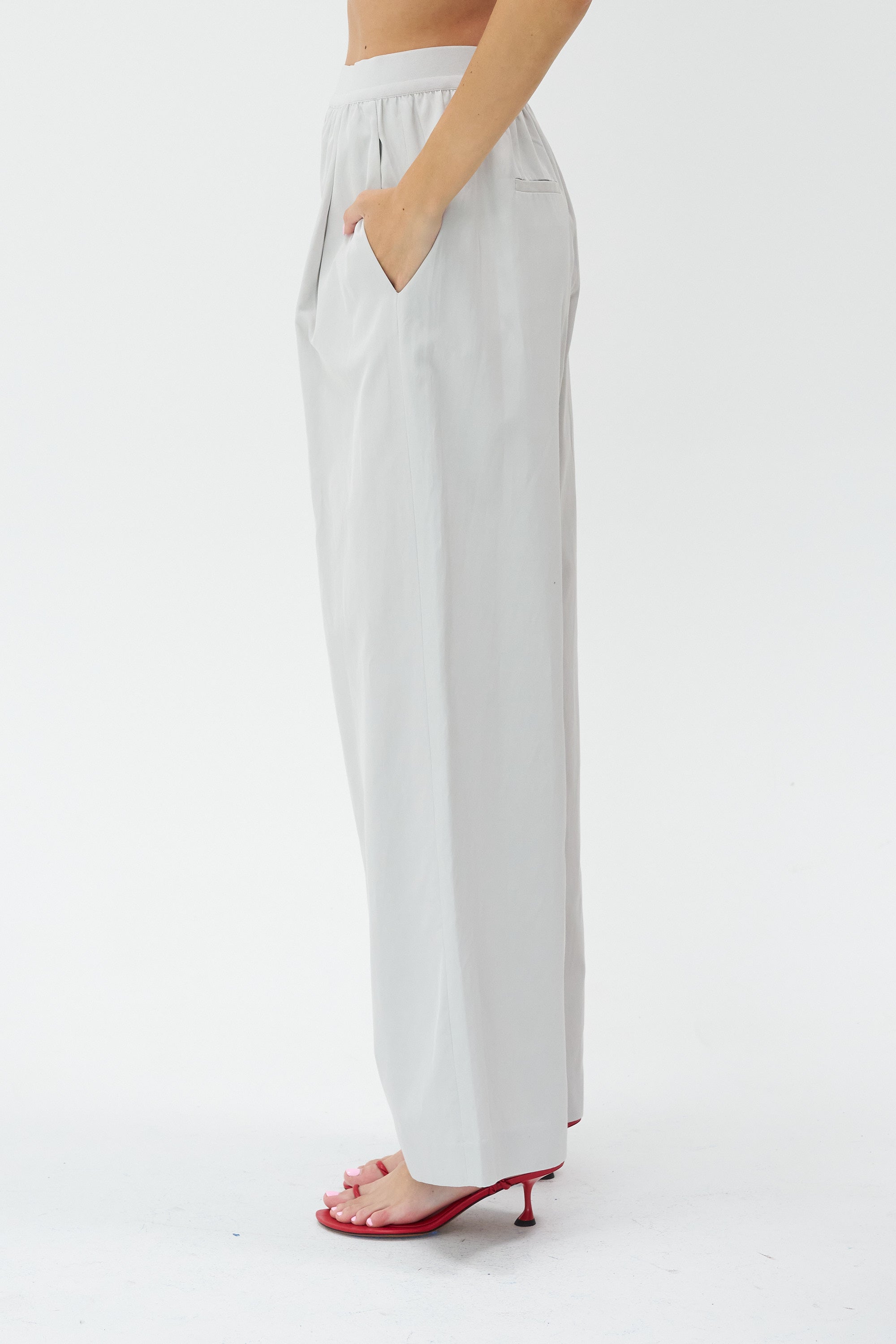TIBI - Marit Pull-on Pant, Stone