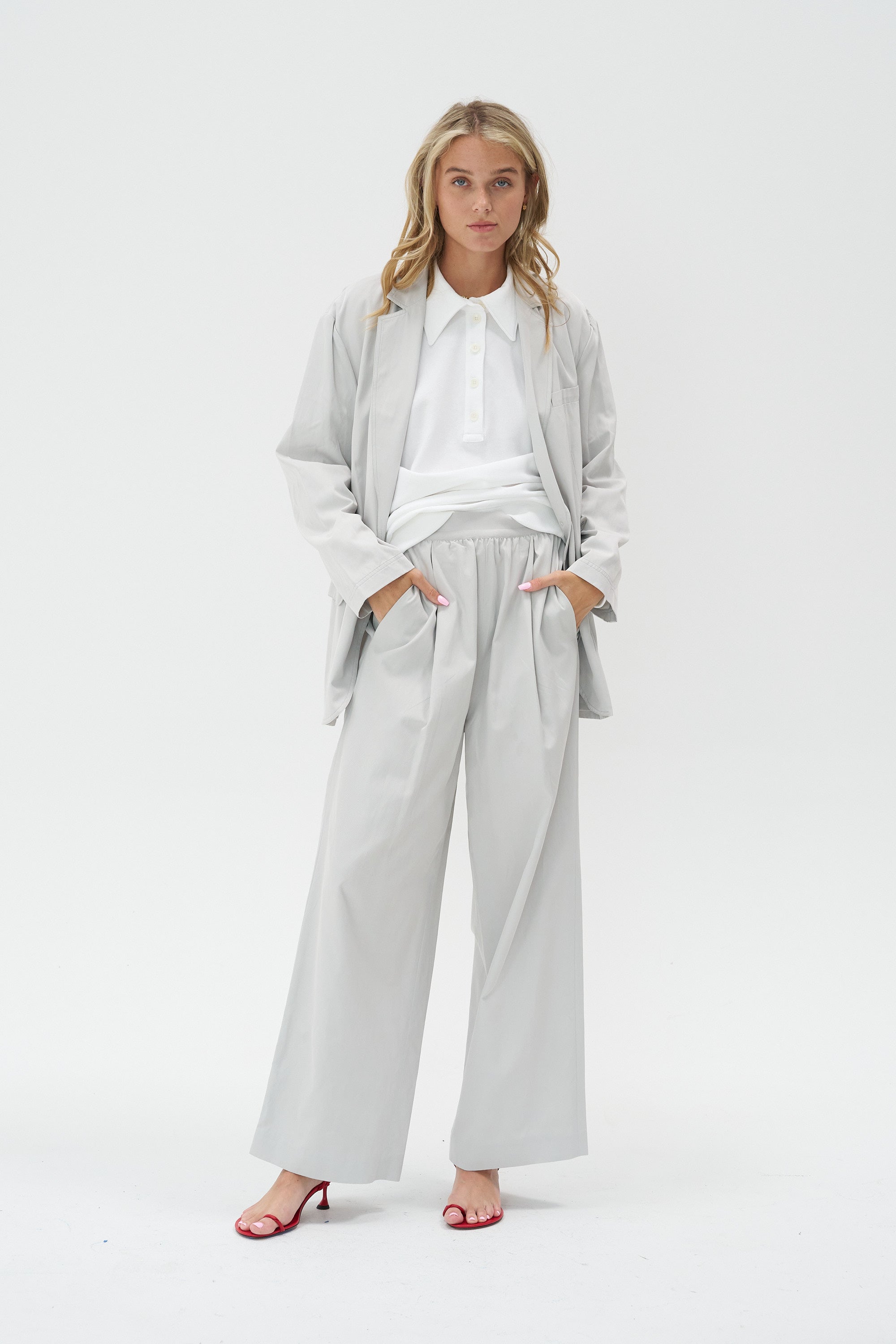 TIBI - Marit Pull-on Pant, Stone