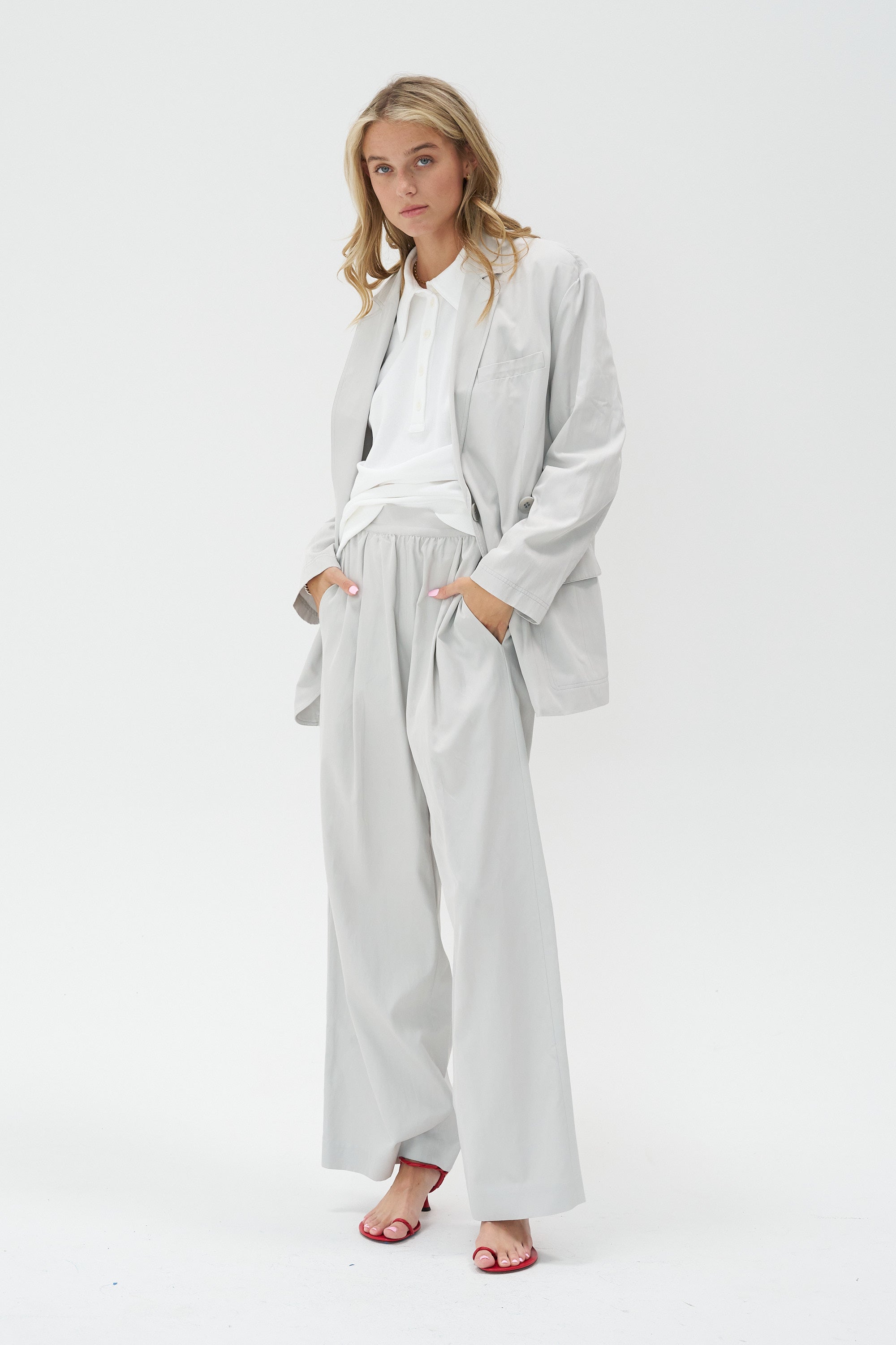 TIBI - Marit Pull-on Pant, Stone