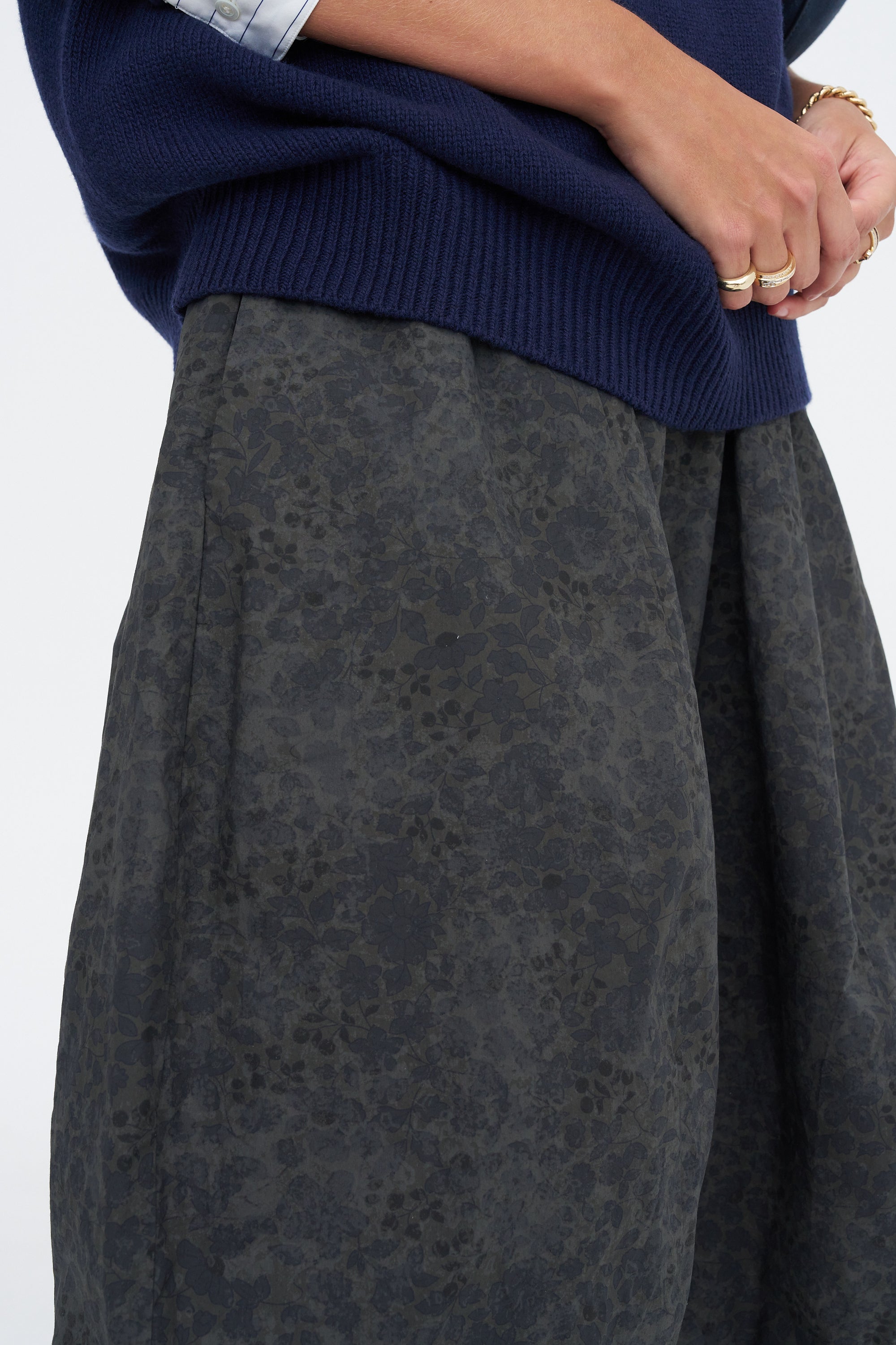 Carla Skirt, Dark Flower