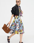 Melodia Print Dress, Sky