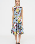 Melodia Print Dress, Sky